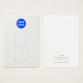 Ajouter le logo blanc Écran de la pince à cheveux  (Devant & derrière)