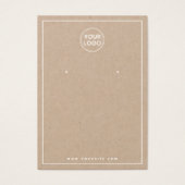 Ajouter le logo bordure blanche Carte d'affichage (Devant)