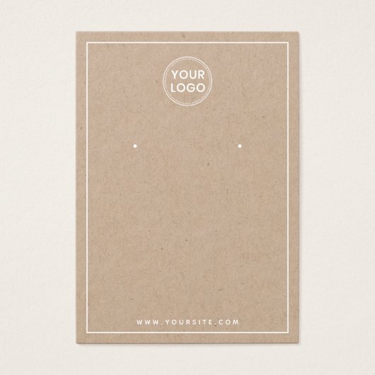 Ajouter le logo bordure blanche Carte d'affichage (Devant)