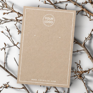 Ajouter le logo bordure blanche Carte d'affichage 