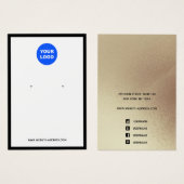 Ajouter le logo Bordure noire Elevage de bijoux d' (Devant & derrière)