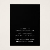 Ajouter le logo collier noir carte d'affichage d'o (Dos)