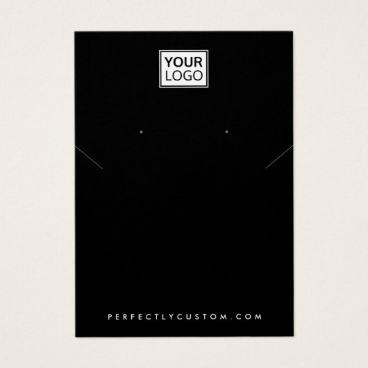 Ajouter le logo collier noir carte d'affichage d'o (Devant)