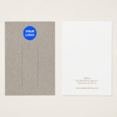 Ajouter Le Logo Écran À Cheveux En Cuir Kraft (Devant & derrière)