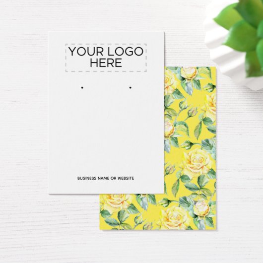 Ajouter le logo Fleurs aquarelles Earrage Cartes d (Bureau)