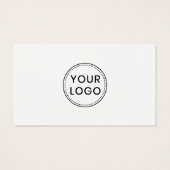 Ajouter le logo icônes de médias sociaux carte de  (Dos)