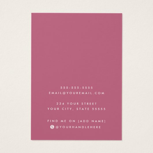 Ajouter le logo rose collier collier oreille carte (Dos)