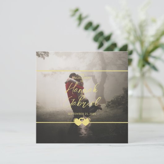 Ajouter le menu plat du Fiançailles Mariage photo (Debout devant)