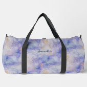 Ajouter le nom Blue Mauve Gold Marbled Duffle sac (Recto)
