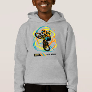 Ajouter Le Nom BMX Bike Rider Tourne Les Flèches