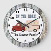 Ajouter le nom Camping camper horloge murale (Recto)