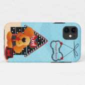 Ajouter le nom de votre chiot - Coque iPhone 11 (Dos (Horizontal))