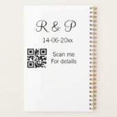 Ajouter le nom du couple date année QR code ici ma (Dos)