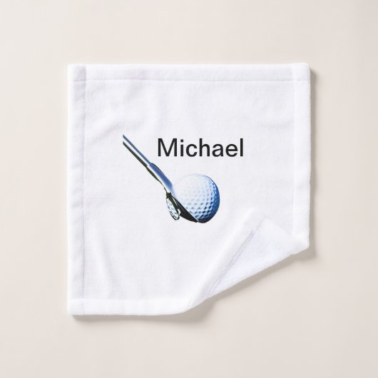 Ajouter le nom texto club de golf club sports (Gant de toilette)
