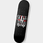 Ajouter le skateboard de ville en noir blanc<br><div class="desc">Ajoutez City Town Banlieue ou State Name (ou autre texte) sur ce Skateboard one - Voir mon magasin pour beaucoup d'autres Idées Cadeaux Skateboard</div>