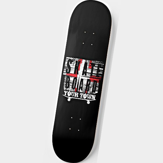 Ajouter le skateboard de ville en noir blanc
