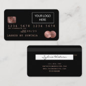 Ajouter le style de votre carte de crédit logo (Devant / Derrière)