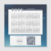 Ajouter Logo 2026 Calendrier Code QR Carte magnéti (Devant)