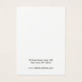 Ajouter Logo Black Rustic Earring Carte d'affichag (Dos)