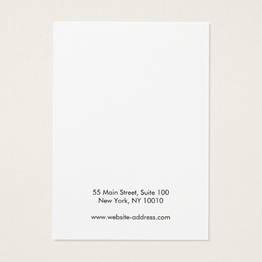 Ajouter Logo Black Rustic Earring Carte d'affichag (Dos)