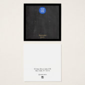 Ajouter Logo Black Rustic Earring Carte d'affichag (Devant & derrière)