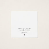 Ajouter Logo Black Rustic Earring Carte d'affichag (Dos)