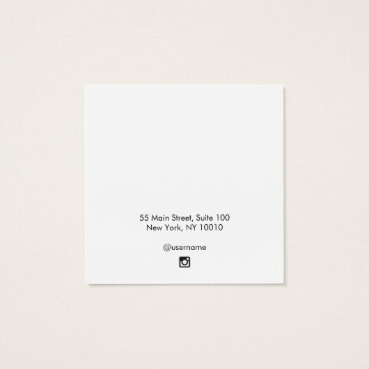 Ajouter Logo Black Rustic Earring Carte d'affichag (Dos)