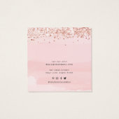 Ajouter Logo Blush Pink Bijoux d'oreille carte d'a (Dos)