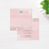 Ajouter Logo Blush Pink Bijoux d'oreille carte d'a (Bureau)