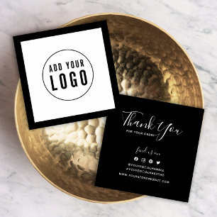 Ajouter Logo Bordure modifiable Merci social Inser