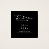 Ajouter Logo Bordure modifiable Merci social Inser (Dos)