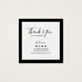 Ajouter Logo Bordure modifiable Merci social Inser (Dos)