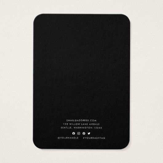 Ajouter Logo Carte d'affichage couleur personnalis (Dos)