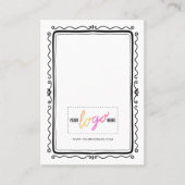 Ajouter Logo Carte d'oreilles de cadres dessinés à (Devant)