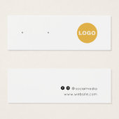 Ajouter Logo Costume d'oreille bijoux carte d'affi (Devant & derrière)