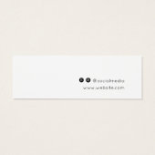 Ajouter Logo Costume d'oreille bijoux carte d'affi (Dos)