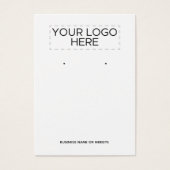 Ajouter Logo Fleurs aquarelles Earrage Carte d'aff (Devant)