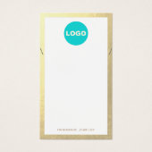 Ajouter Logo Gold Bordure Collier Display Card (Devant)