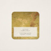Ajouter Logo Gold Metallic Marble Earring Carte d' (Dos)