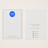 Ajouter Logo Gray Écouter Écran Bijoux (Devant & derrière)