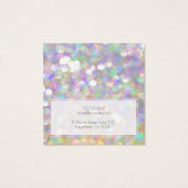 Ajouter Logo Iridescente Abstraite Earring Carte d (Dos)