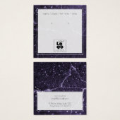 Ajouter Logo Parties scintillant violet Marbre Ele (Devant & derrière)