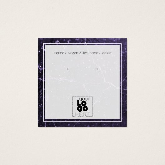 Ajouter Logo Parties scintillant violet Marbre Ele (Devant)