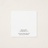 Ajouter Logo Rose Stud Écouteur Carte d'affichage (Dos)