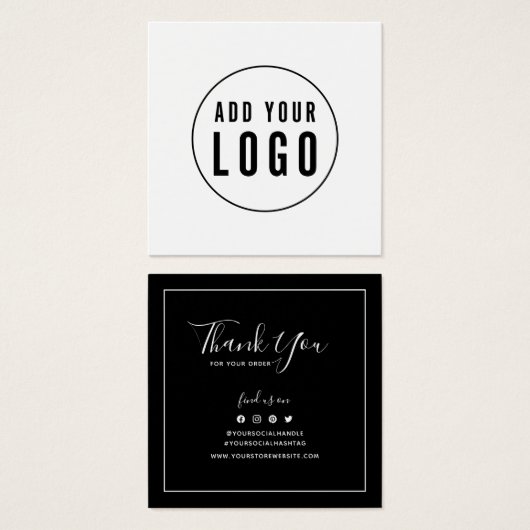 Ajouter Logo Social Custom Color Merci Insertion (Devant & derrière)