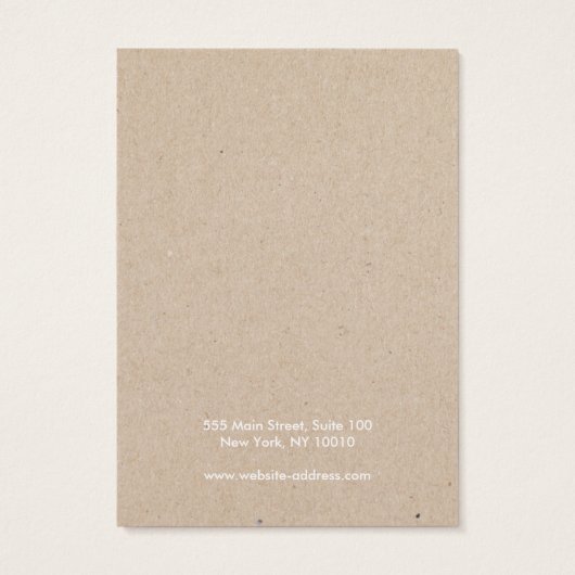 Ajouter Logo Tan Kraft Earring Black Display Card (Dos)