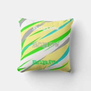 Ajouter nom Elizabeth Pastel Couleurs Coussin de c
