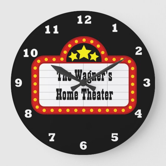 Ajouter nom home théâtre décor horloge (Recto)