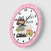 Ajouter Nom Horloge murale des enfants (Angle)