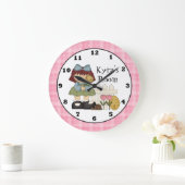 Ajouter Nom Horloge murale des enfants (Maison)